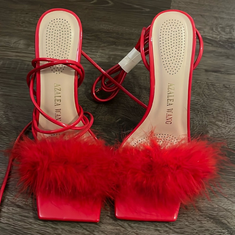 Azalea Wang Feather Heels
